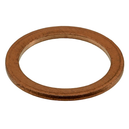 Sealing Washer, Fits Bolt Size M18 Copper, Copper Finish, 3 PK